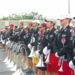 Corps lined up at parade rest for age out basics